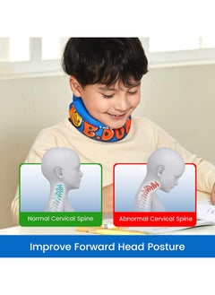 Velpeau Soft Neck Brace for Posture Correction Prevent Head Forward for Kids Teens Boys Girls - Foam Cervical Collar Spinal Support to Improve Slouch Prevent Humpback Pain Relief  - Image 3