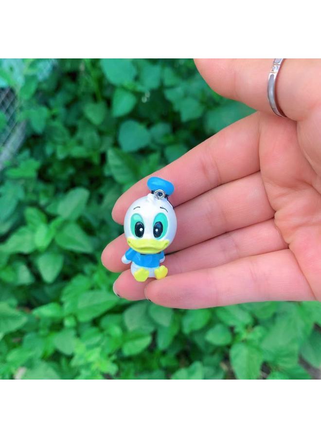 Shake Head Cute Doll Key Chain Earrings Necklace Jewelry Wholesale-Color:Shaking Head Donald Duck  - Image 1