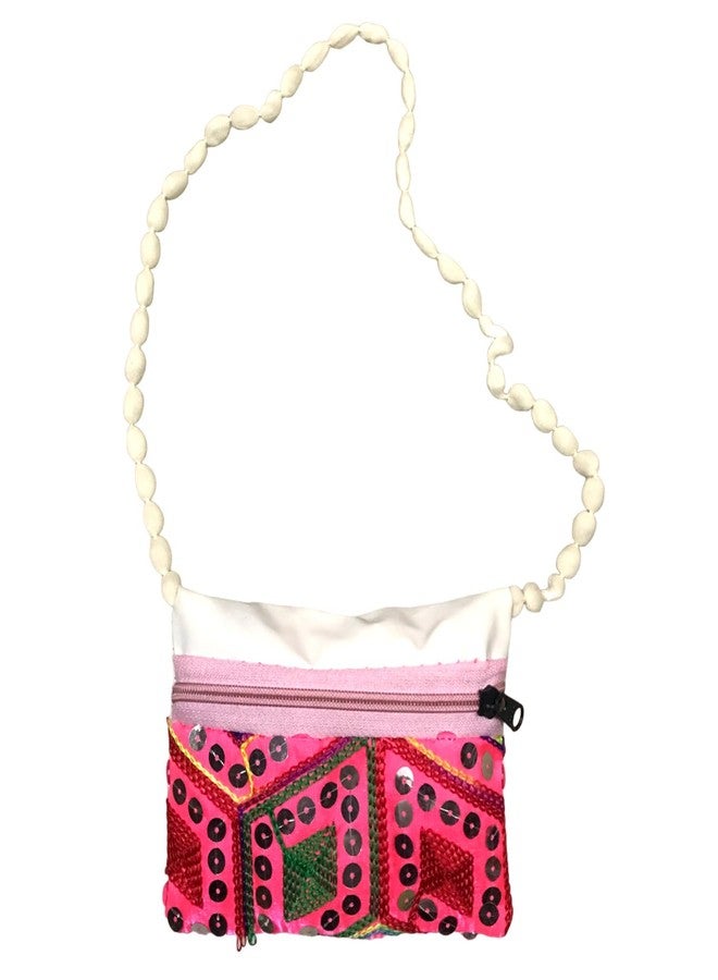 IGNOTO Girl's Cotton Handmade Designer Multipurpose Handbag || Embroidered Rajasthani Patch Work Bag (Color & Pattern: Assorted) - Image 5
