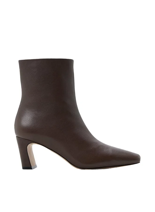 Bethina Ladies Brown Ankle Boots