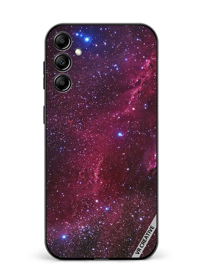VR CREATIVE غطاء حماية لجهاز سامسونج جالاكسي A14 5G / A14 تصميم نجوم الفضاء متعدد الألوان - Image 1