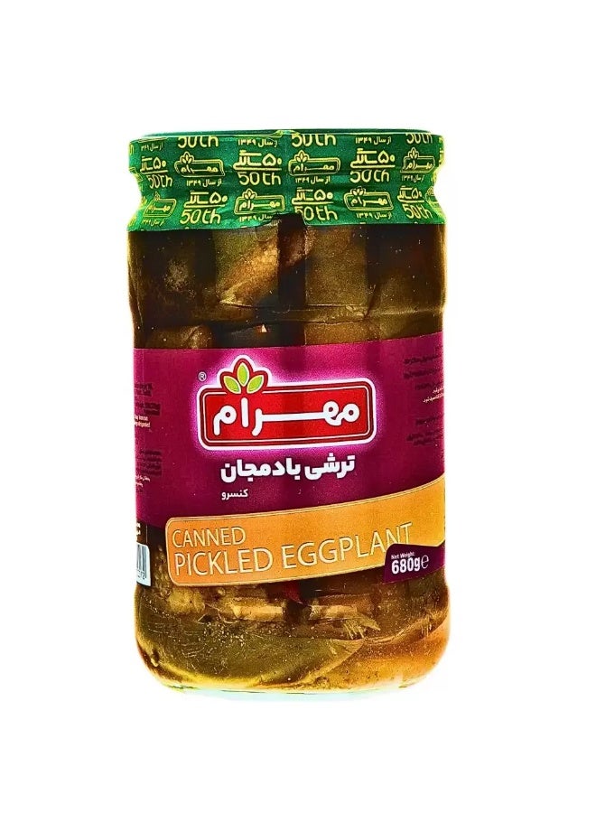 Mahram Mahram Canned Eggplant Pickle In Vinegar And Pepper- 680gms
