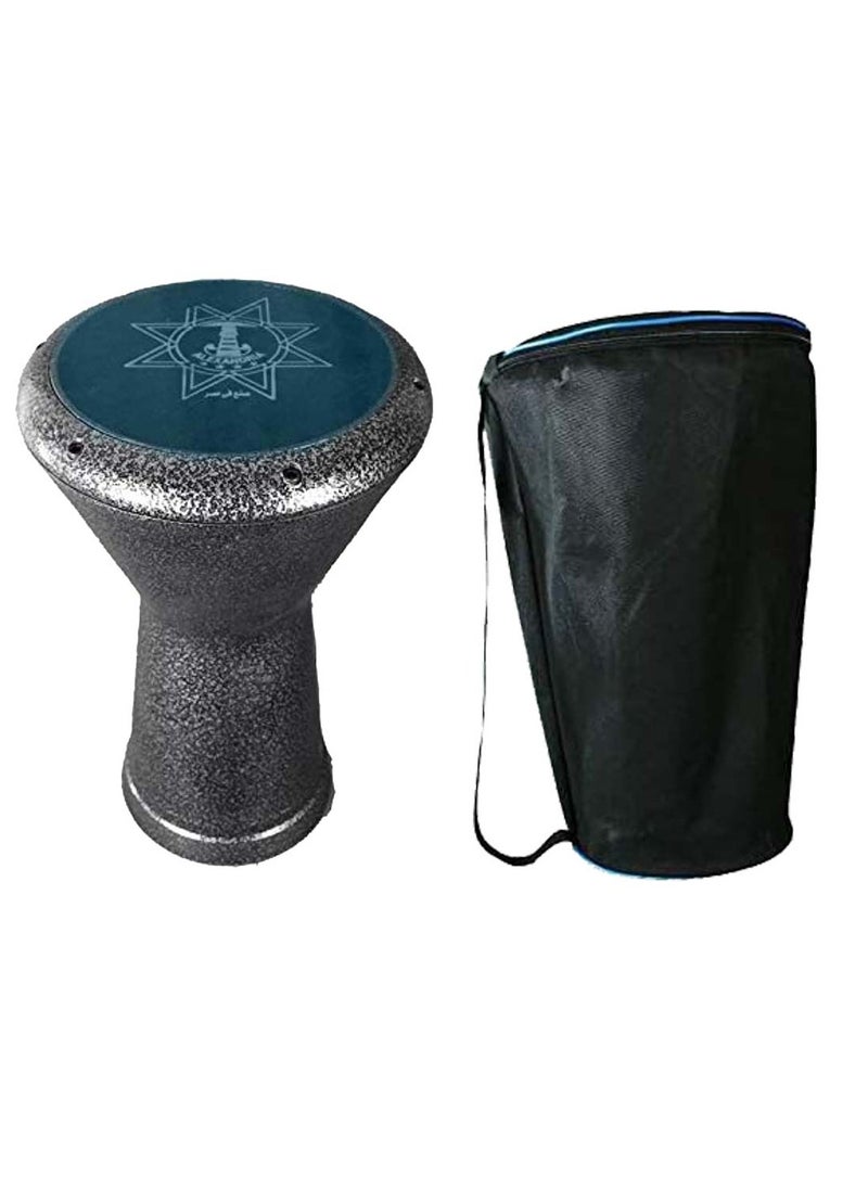 Al-Karz Music Egyptian Drum with Bag - Grey  - Image 2