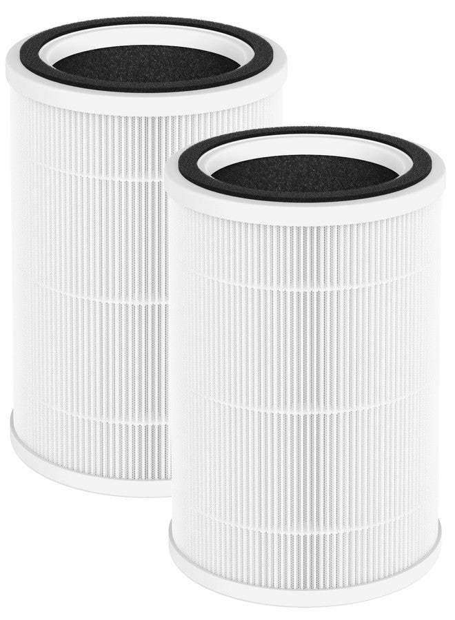 FCFMY 2 Pack AC400 Replacement Filter Compatible with Purivortex AC400 Air Cleaner Purifier, 3-in-1 AC400 Filter, White - Image 1