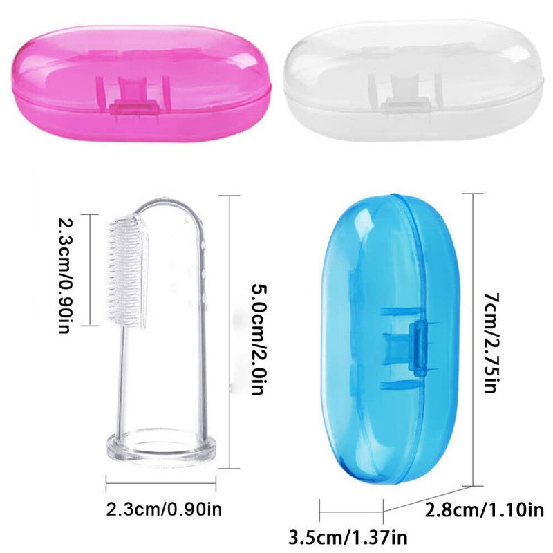 GTC® Silicone Finger Tooth Brush | Baby finger Brush | Soft Toothbrush multicolor BB-2 (1 Pc) - Image 4