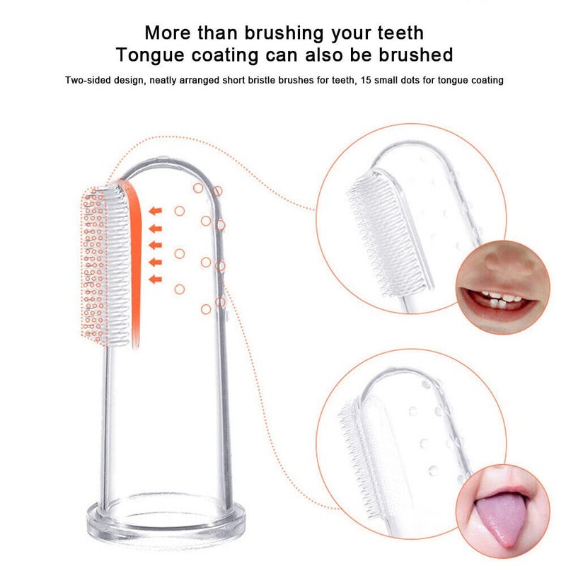 GTC® Silicone Finger Tooth Brush | Baby finger Brush | Soft Toothbrush multicolor BB-2 (1 Pc) - Image 5