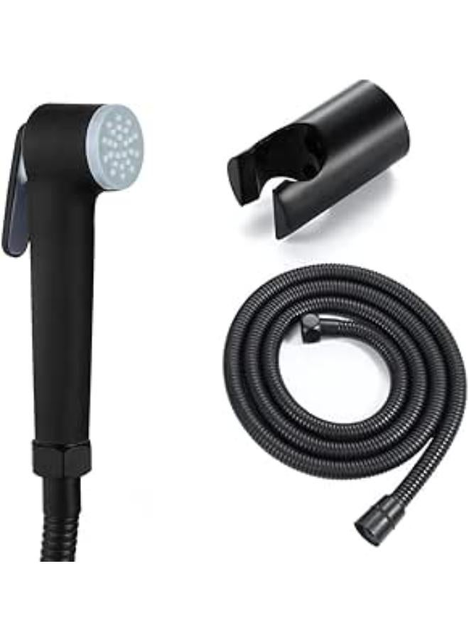 Vidmar Fine Finish Sanitary Shattaf For Bathroom/Jet Spray For Toilet Shower Faucet, Polished Finish (Shattaf Black)