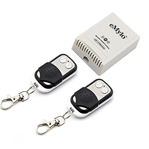 eMylo DC 12V 2CH RF Relay Smart Wireless Remote Control Light Switch Garage Door Remote Opener 433Mhz Transmitter with Relay Receiver - Image 1