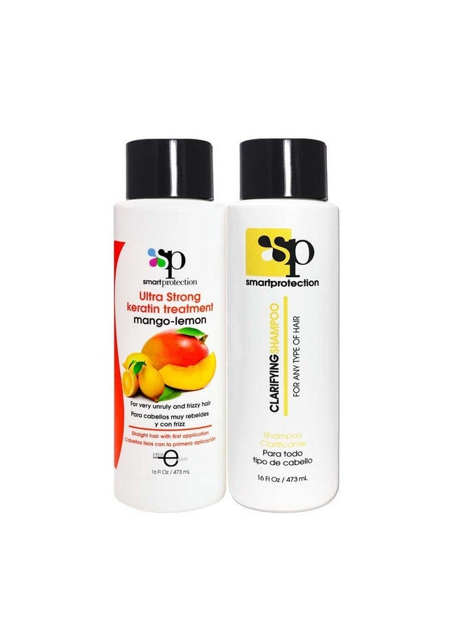 Infinito Colors Mangolemon Ultra Strong Keratin Treatment With Clarifying Shampoo 16Oz By Smart Protection - Image 1