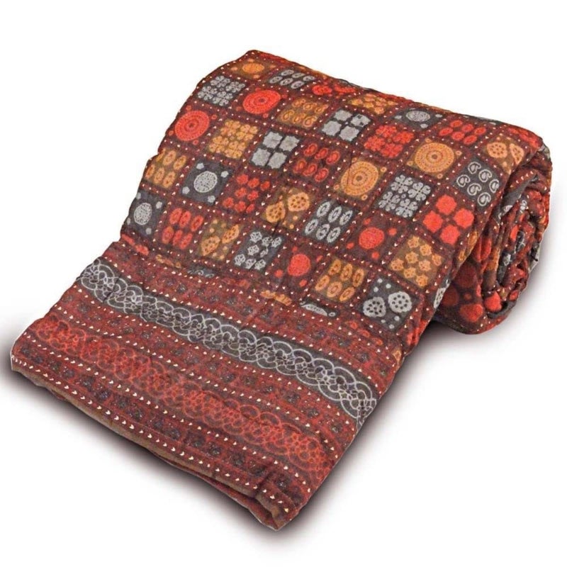 SAMRADHI Traditional Famous Jaipuri Beautiful Floral Print in Multi Colour Jaipuri Rajai/Razai/Quilt Double/Double Bed Quilt/Comforter/AC Quilt/AC Comforter - Image 1