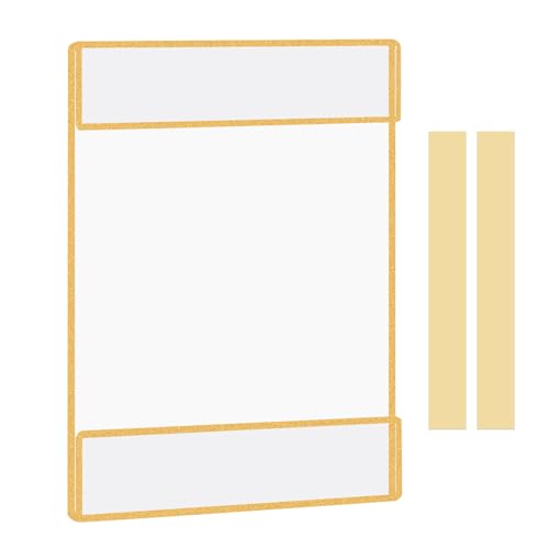 Bolidery Acrylic Picture Frames 8x10 Set of 6,Gold Photo Frames Collage Wall Decor,No Drilling 8x10 Floating Hanging Picture Frames for Home, School, Office - Gold Color - Image 2