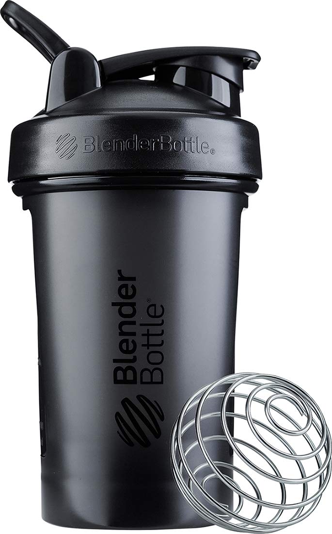 BlenderBottle Classic V2 Shaker Bottle Perfect for Protein Shakes and Pre Workout 20Ounce Black