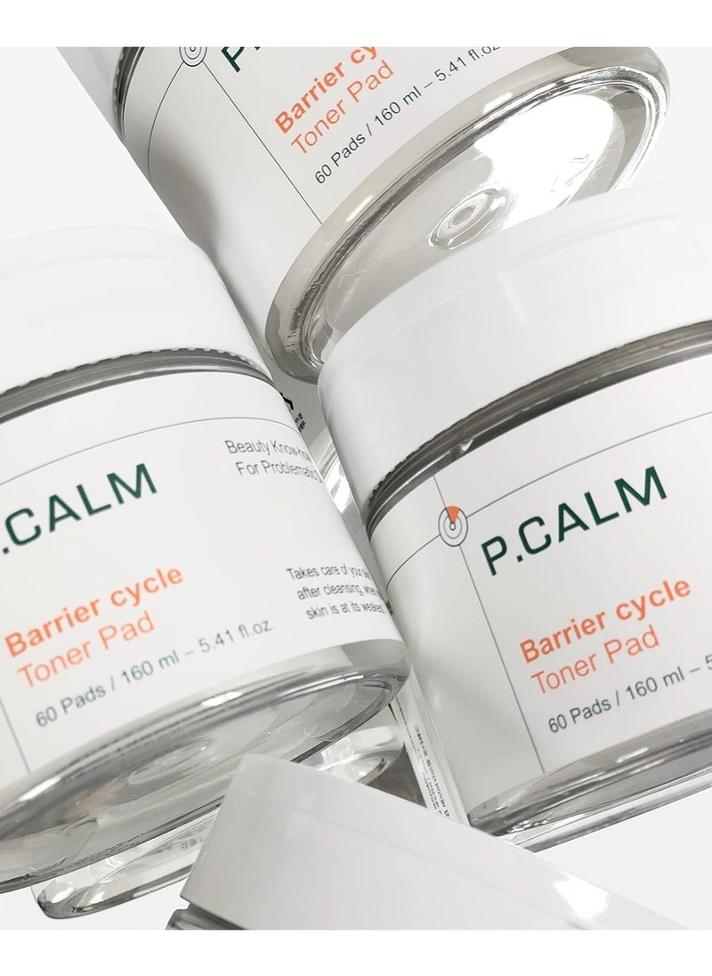 P.CALM PCALM Barrier Cycle Toner Pad 60 Pads  - Image 2