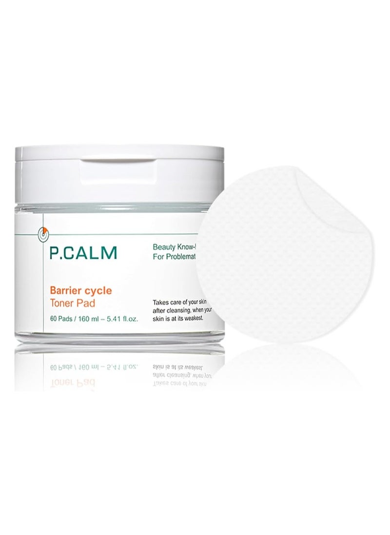 P.CALM PCALM Barrier Cycle Toner Pad 60 Pads  - Image 1