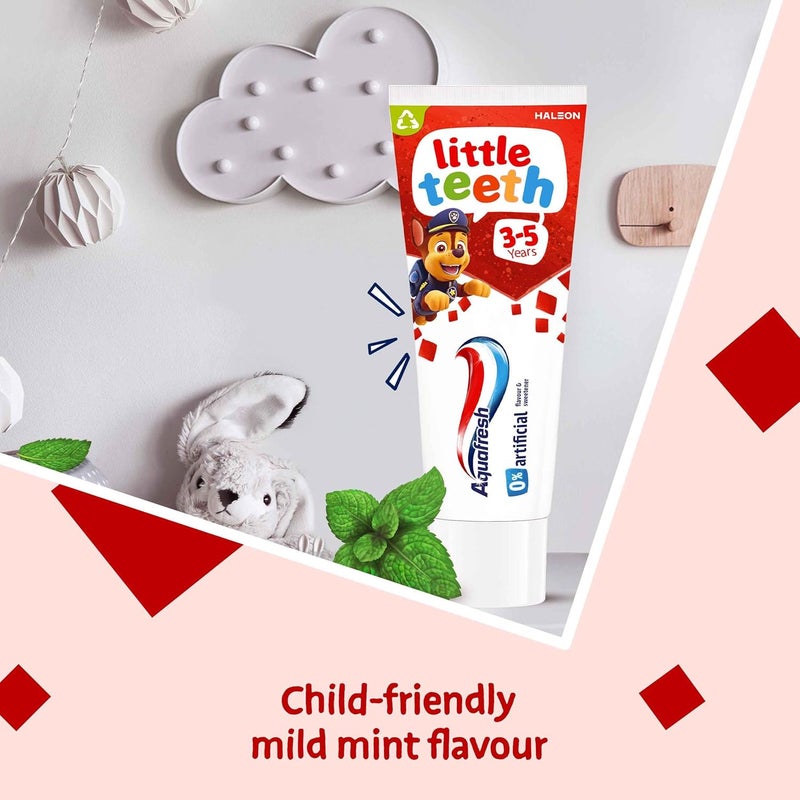 Aquafresh Paw Patrol Little Teeth 35 years Kids toothpaste Gently Strengthens and Protects Little Teeth 75ml - Image 5