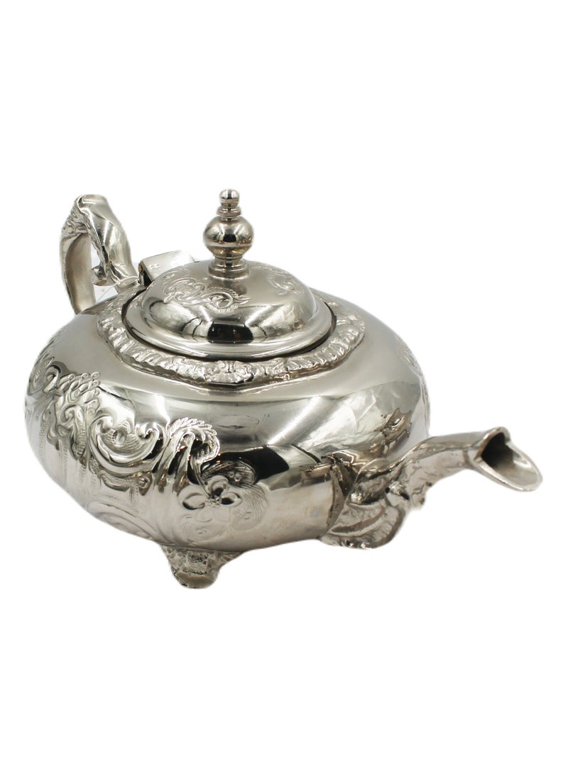 Antique Museum Moroccan Arabic Traditional Silver Plated Tea Pot 14 X 29 cm  - Image 1