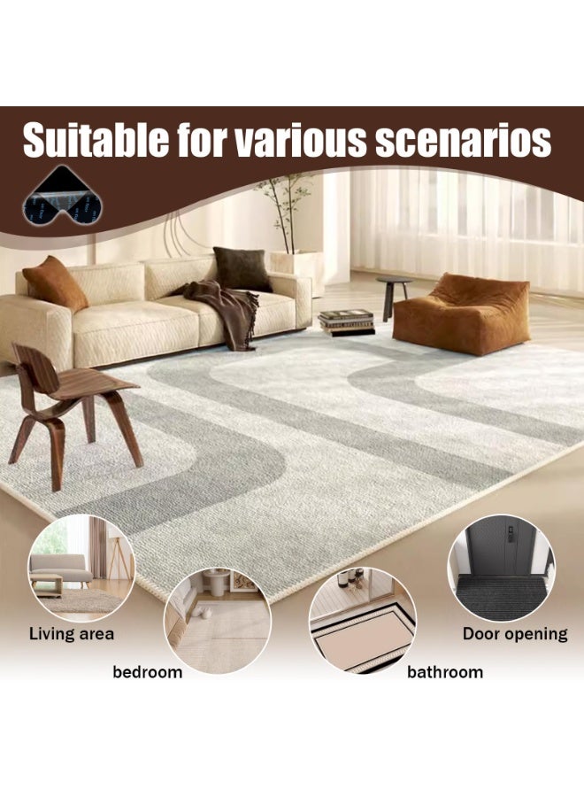 SANMUGEED Rug Pad Gripper Non Slip Rug Pads for Hardwood Floors Tiles Area Rugs,Washable Reusable Carpet Grippers Rug Tape Stickers Holder - Image 4