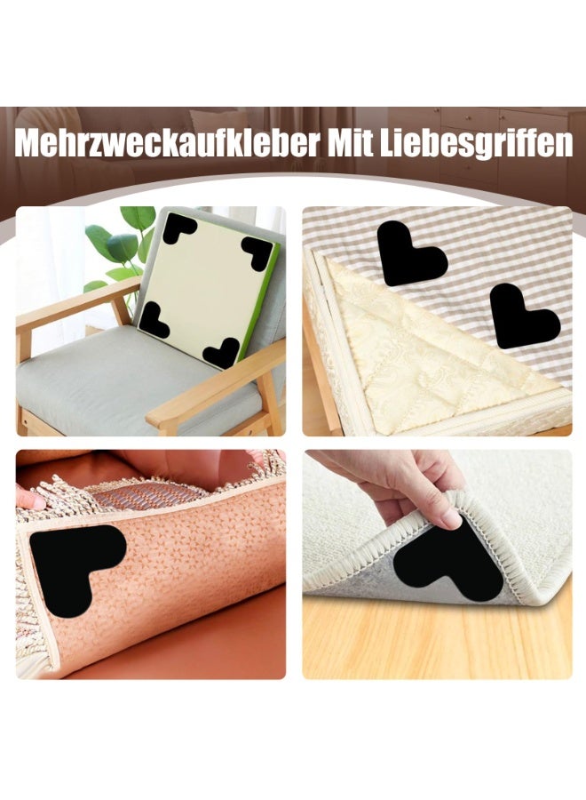 SANMUGEED Rug Pad Gripper Non Slip Rug Pads for Hardwood Floors Tiles Area Rugs,Washable Reusable Carpet Grippers Rug Tape Stickers Holder - Image 2