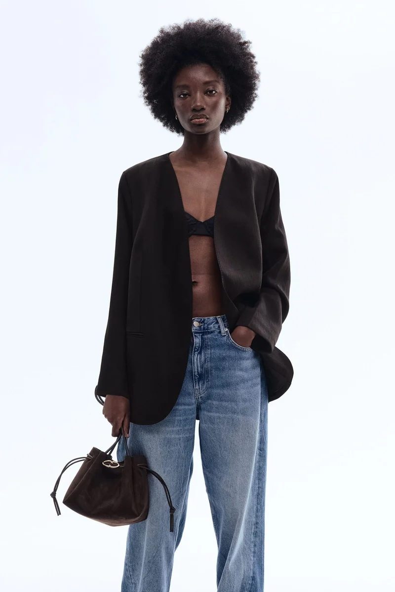 اتش اند ام بليزر بدون ياقة