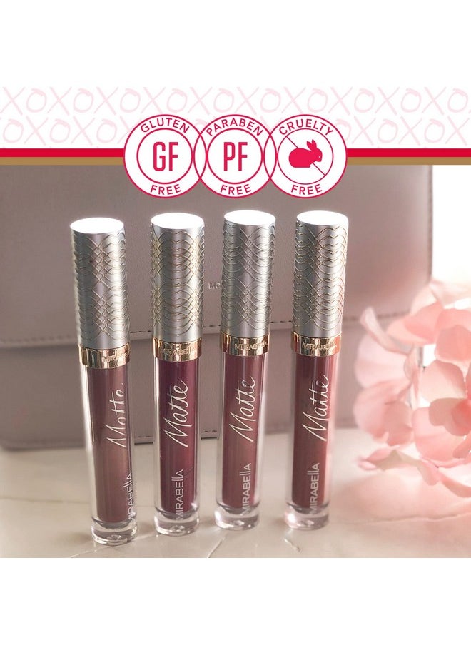 Mirabella - Matte Lip Gloss, Trendsetter (Matte Warm Cinnamon) Luxe Advanced Formula, Longwear & Superior Color With Fullcoverage, Nondrying With Rich Pigmentation - Image 1