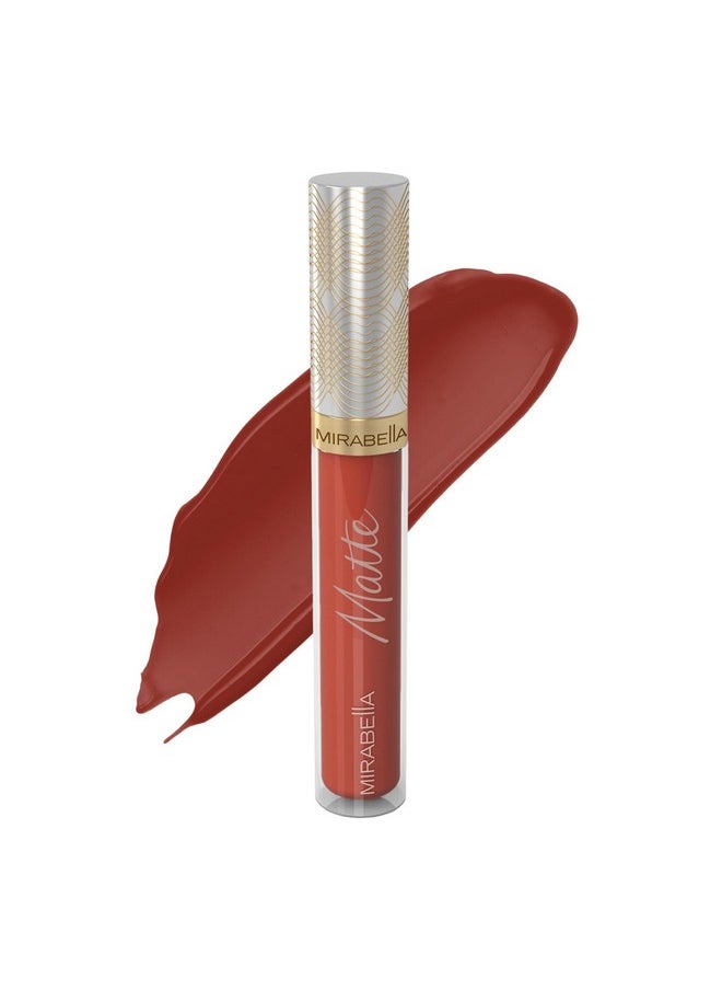 Mirabella Matte Lip Gloss, Trendsetter (Matte Warm Cinnamon) Luxe Advanced Formula, Longwear & Superior Color With Fullcoverage, Nondrying With Rich Pigmentation  - Image 2