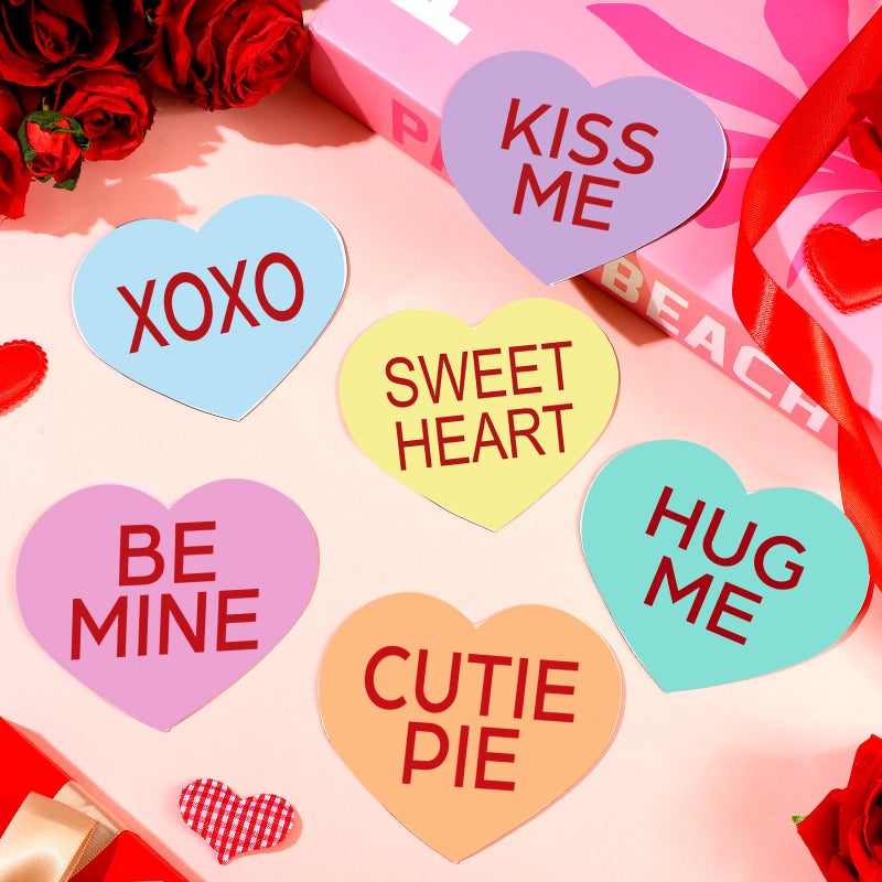Hoteam 30 Pcs Valentineâ€˜s Day Garage Door Decoration Magnet Stickers Sweet Heart Magnet Decals Refrigerator Stickers Romantic Garage Door Decals for Valentineâ€˜s Day Party Supplies Home Decorations - Image 3