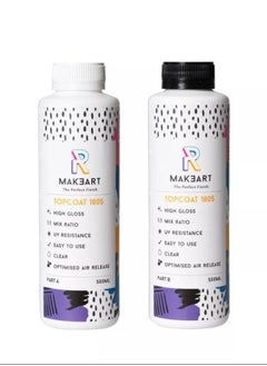 MAKEART 1 Liter Makeart Top Coat Resin & Hardener  - Image 2