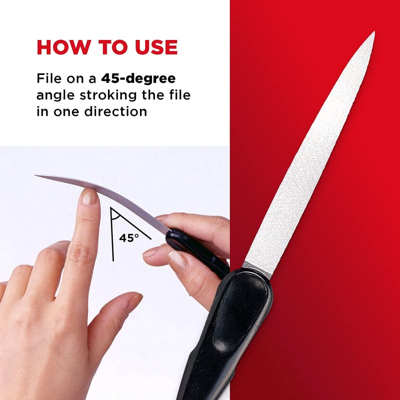 SEKI EDGE SS-404- Curved Natural Nail File - Image 2