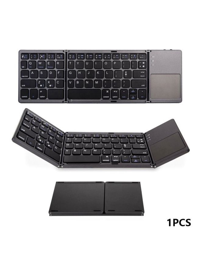 NIBEMINENT Wireless Folding Keyboard With Touchpad Grey - Image 4