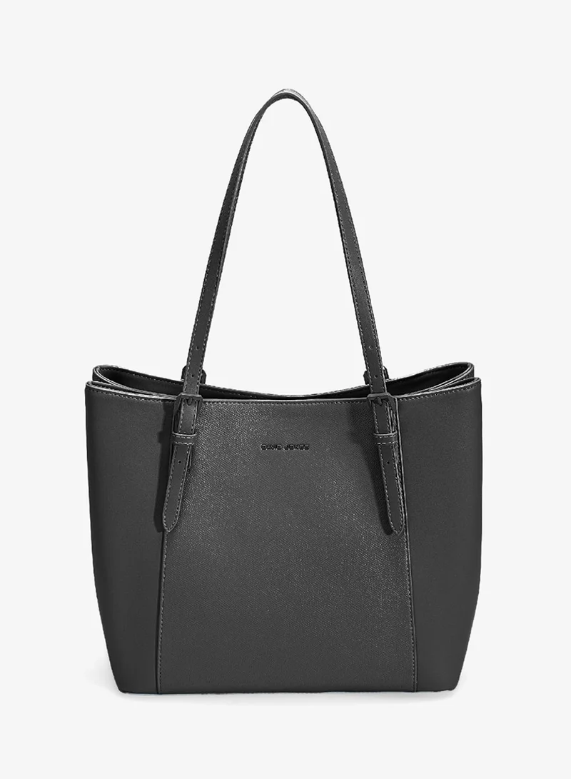David Jones new large shoulder bag- faux vegan leather hobo design every day casual style bag for work, college, office, date adjustable cm7674- two compartments spacious roomy handbag