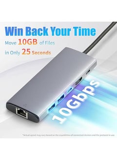 Generic USB-C Docking Station with Dual HDMI – Multiport Adapter with Ethernet, DP, USB 3.0, USB 2.0, Audio – Compatible with Dell, HP, Lenovo, Surface, and More  - Image 4