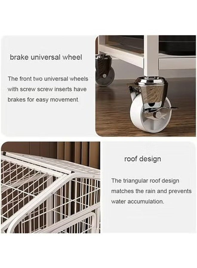 keke Movable and Durable Pet Cage with Wheels  - Image 5