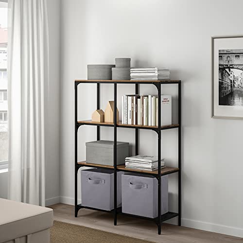 PowerKing Collapsible Storage Cubes with Handles, Fabric Foldable Bins for Closet Shelves, Durable Organization Storage Bins, 10.5'' x 11'' x 10.5'' (Light Grey, 2Pack) - Image 2
