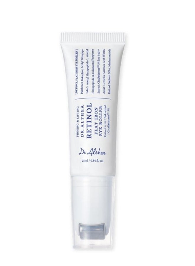 Dr.althea Retinol Flat Iron Eye Roller Serum with Bakuchiol and Gua Sha Roller for Wrinkles and Puffiness 25ml - Image 1