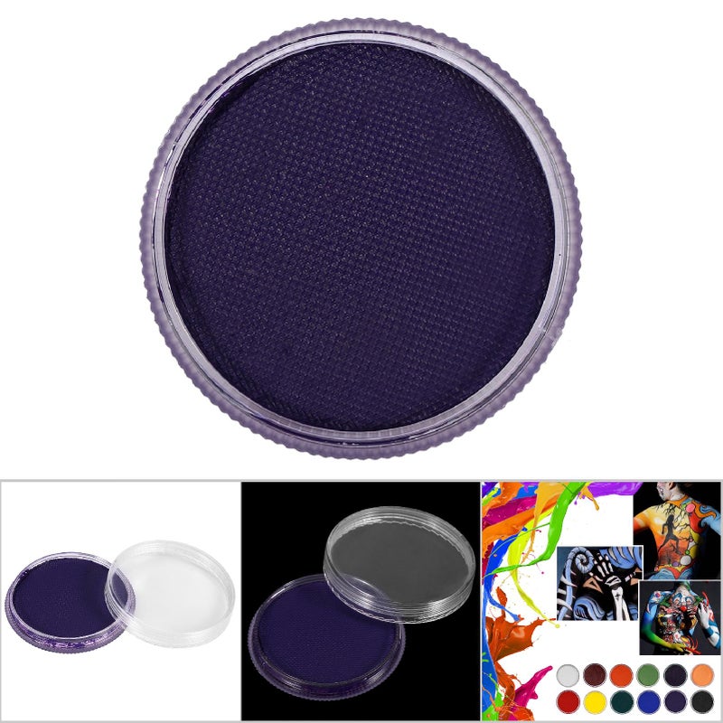 Professional Water based Matte Body Painting Pigment Stage Face Color Makeup (Purple) - Image 5