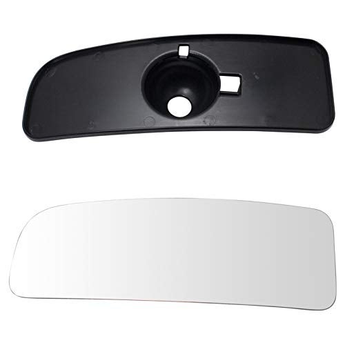 TRQ Lower Towing Mirror Glass with Backing Plate RH Right Passenger Side for 2004-2015 Nissan Titan - Image 5