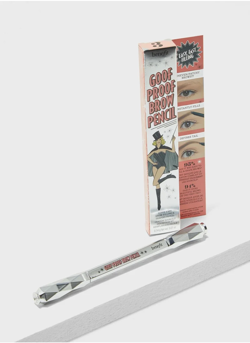 Benefit Cosmetics Goof Proof Brow Pencil Warm Light Brown 3