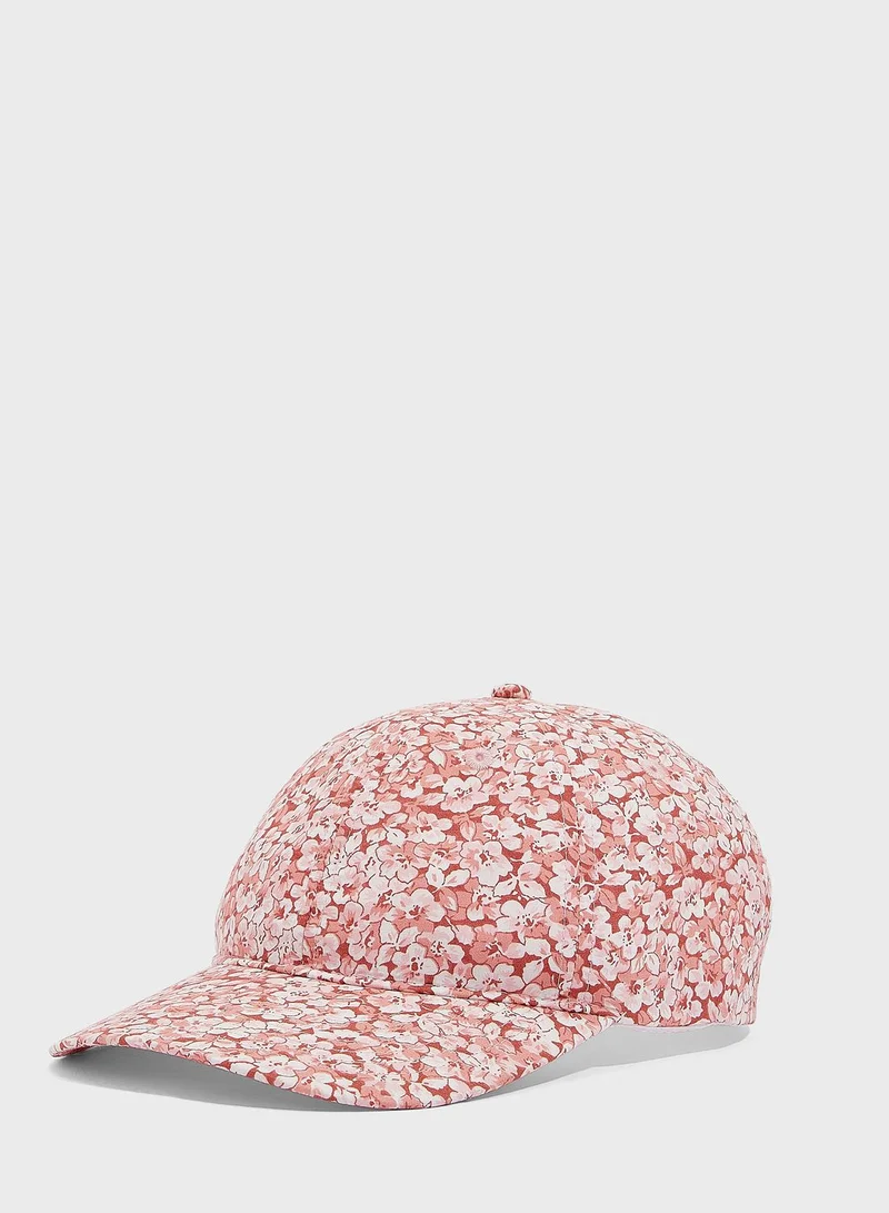 Ginger Floral Curve Peak Cap