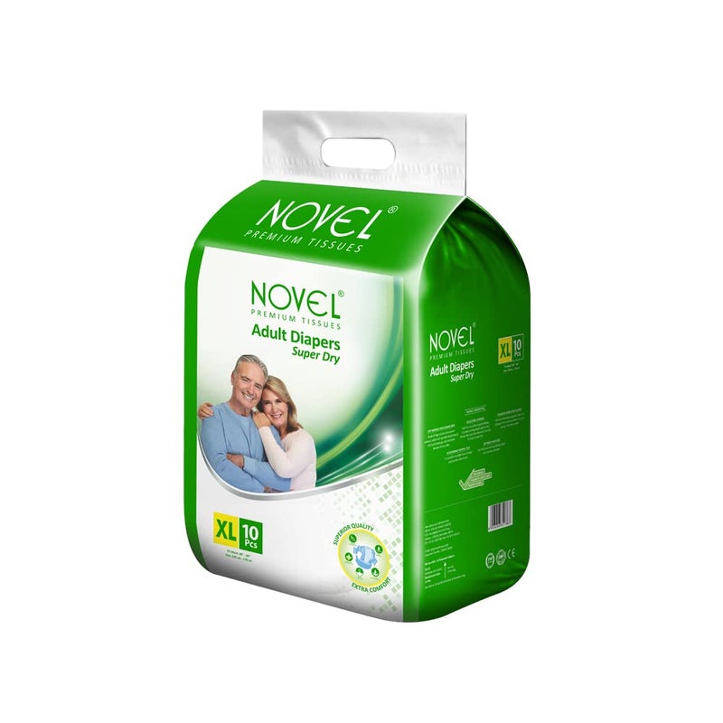 NOVEL Adult Diaper - Extra Large (Pack of 1) Adult Diapers - XL (10 Pieces) - Image 5