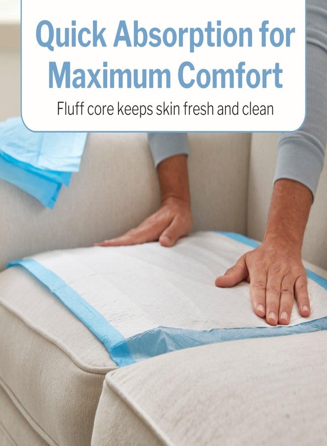 McKesson Underpads Disposable Medical Bed Pads 12" x 17" [50 Count], Heavy Absorbency, 3-Ply, Tissue Incontinence Chux Pads for Adults, Elderly, and Baby, Pee Pads - Image 4