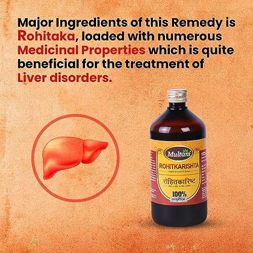 Multani Rohitkarishta | Helpful In Loss of Appetite, Sprue and Poor Liver Functions | Irritable Bowel Syndrome | Abdominal Disorder | Ayurvedic Syrup | 680 Ml - Image 4