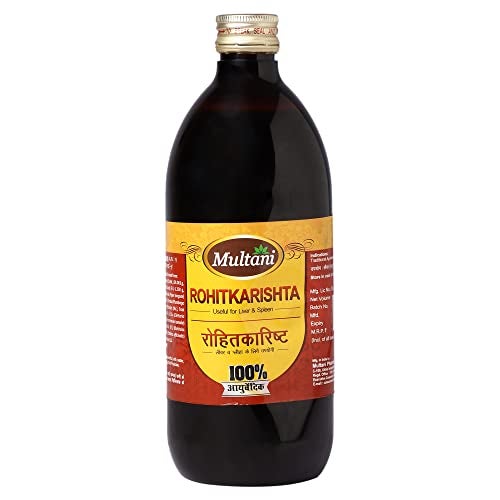 Multani Rohitkarishta | Helpful In Loss of Appetite, Sprue and Poor Liver Functions | Irritable Bowel Syndrome | Abdominal Disorder | Ayurvedic Syrup | 680 Ml - Image 1