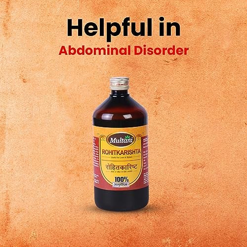 Multani Rohitkarishta | Helpful In Loss of Appetite, Sprue and Poor Liver Functions | Irritable Bowel Syndrome | Abdominal Disorder | Ayurvedic Syrup | 680 Ml - Image 5