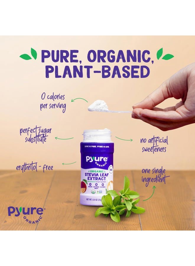 Pyure Organic Stevia Sweetener Extract Powder- 100% Stevia Leaf Extract, No Fillers, 1, 000 Servingsper Container, 0.9 Oz - Image 3