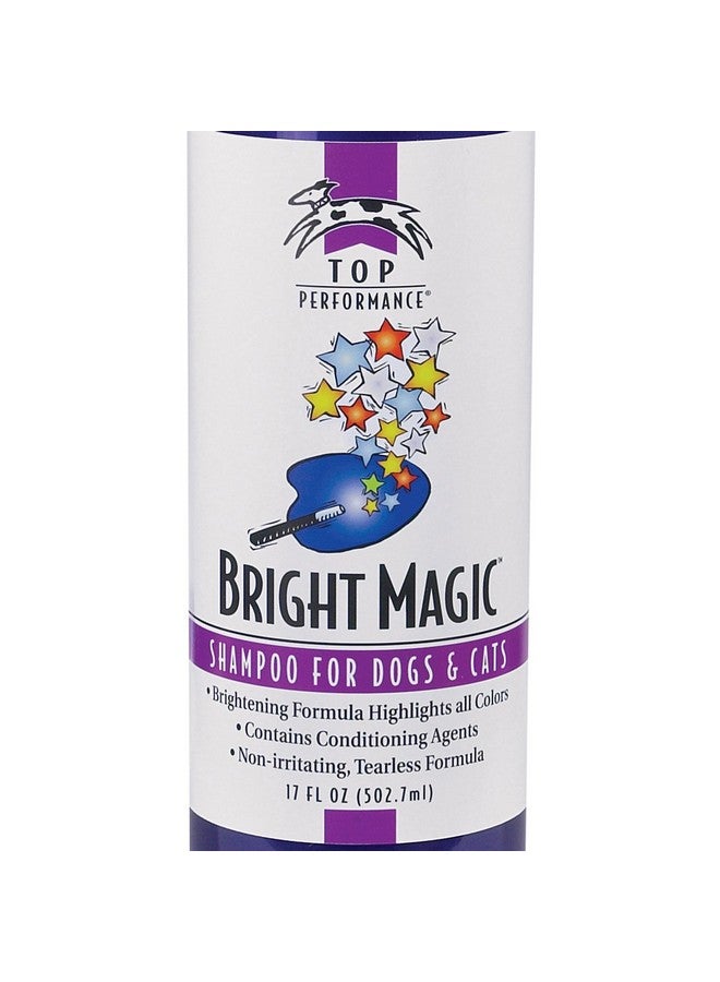توب بيرفورمانس شامبو برايت ماجيك للكلاب والقطط - تركيبة آمنة للاستحمام للجراء والقطط الصغيرة في زجاجة سعة 17 أونصة - Image 2
