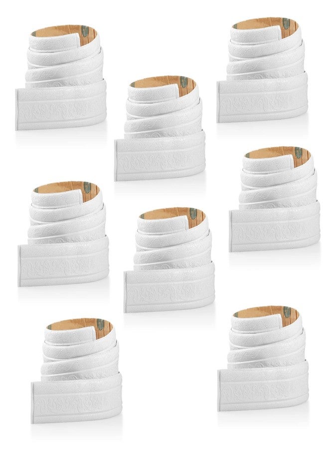 TaoBary Self Adhesive Flexible Foam Molding Trim Wallpaper Border 3D Sticky Decorative Wall Lines Peel and Stick Wall Baseboard Trim for Home, Office, Hotel DIY Decor(5 Roll,Elegant Style) - Image 2