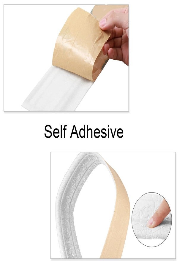 TaoBary Self Adhesive Flexible Foam Molding Trim Wallpaper Border 3D Sticky Decorative Wall Lines Peel and Stick Wall Baseboard Trim for Home, Office, Hotel DIY Decor(5 Roll,Elegant Style) - Image 4