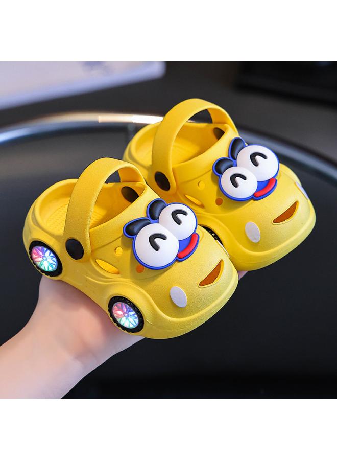 SHAKA Children'S Cave Shoes Boys Summer Cartoon Cool Car Light-Up Luminous Women'S Baby Slippers Non-Slip Children'S Sandals - Image 1