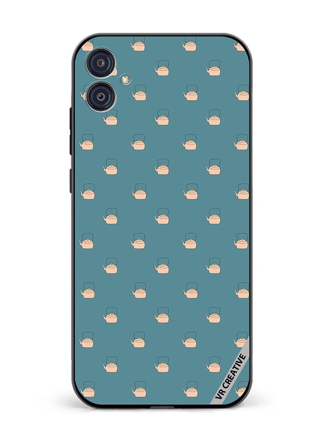 Protective Case Cover For Samsung Galaxy M04/F04 Pattern Of Tea Design Multicolour