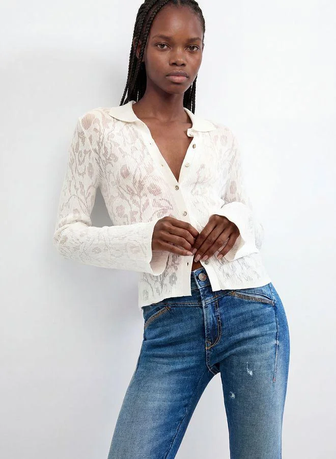 Desigual Blue Skinny denim trousers for Women | Best Price UAE